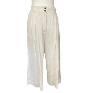 Linen Culotte white pants